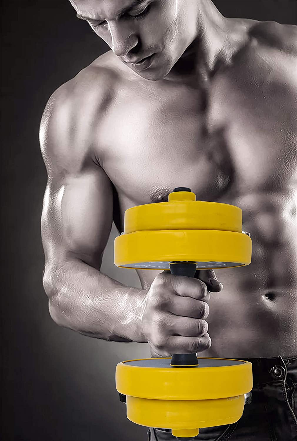 Nice C Weights, Dumbbell Set, Kettlebells, Adjustable Dumbbells, Barbell Weight Set, 20-40-50-70LB 3-In-1 Set, Non-Slip, All-Purpose