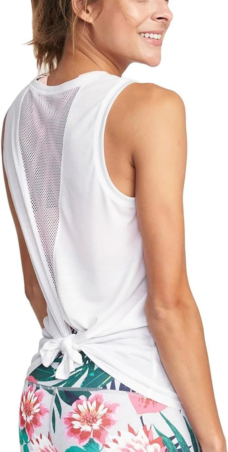 Mippo Workout Tops for Women Yoga Tank Athletic Muscle Shirts Tie Back