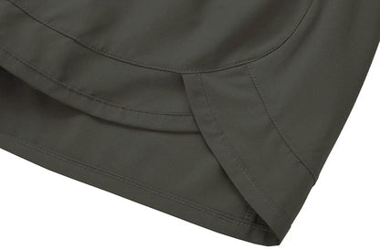 Tough Mode Womens 3" Lightweight Running WOD Volleyball Shorts Workout Mesh Liner Zip Pocket