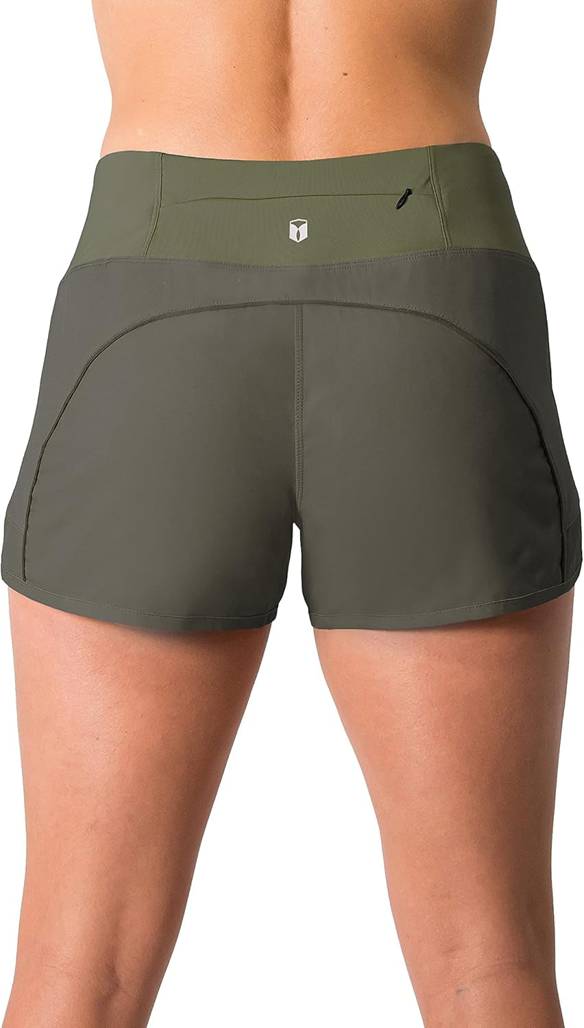 Tough Mode Womens 3" Lightweight Running WOD Volleyball Shorts Workout Mesh Liner Zip Pocket