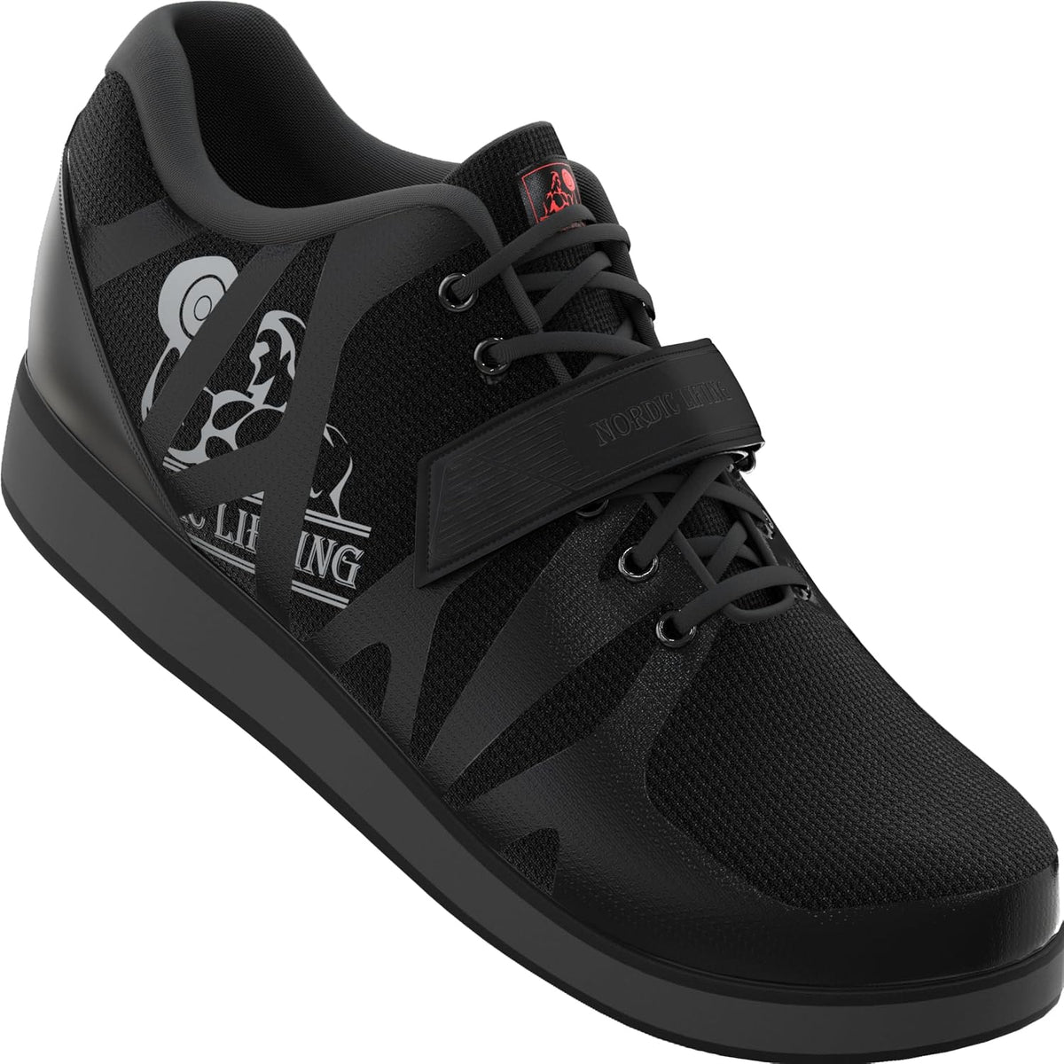 MEGIN Deadlift Shoes - Elevated Heel Gym Footwear for Powerlifting, Weightlifting & Strength Training - Non-Slip Sole Lifting Shoes for Men