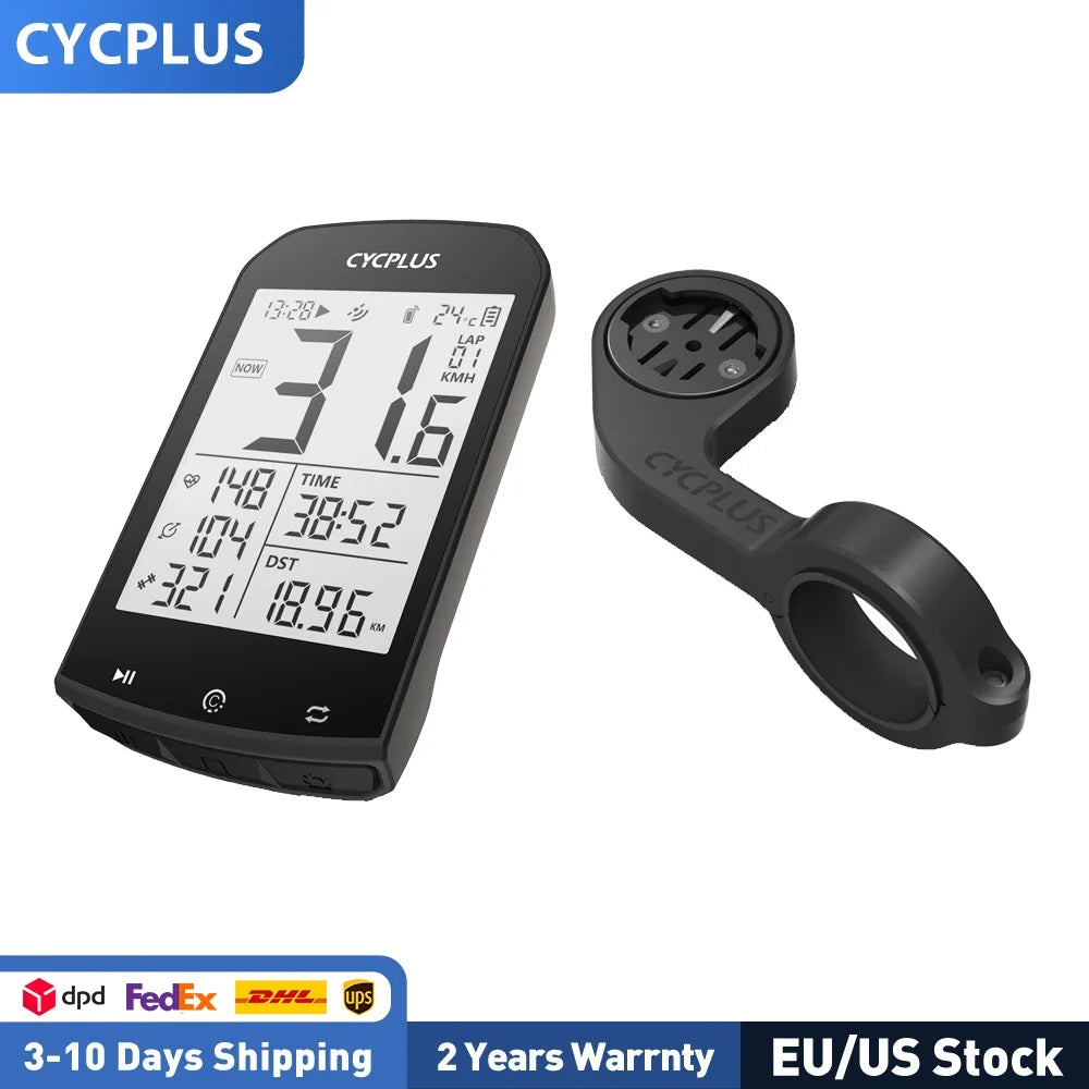 CYCPLUS M1+Z1 Cycling GPS Wireless Bike Computer with BLE 5.0/ANT+ with 2.9" LCD Screen Auto Backlight IPX6 Waterproof