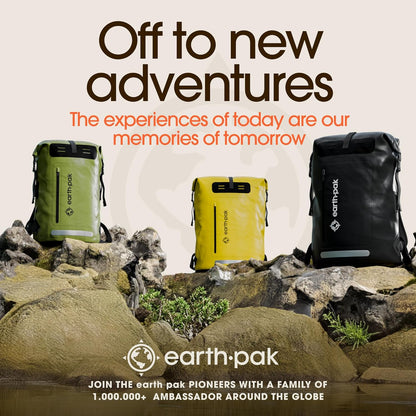 Waterproof Dry Bag Backpack 35L - Kayaking Boating Fishing Rafting Marine | Yellow 35L Dry Bag: 500D PVC, Abrasion Resistant Build, IPX8 Phone Case for River and Lake Trips