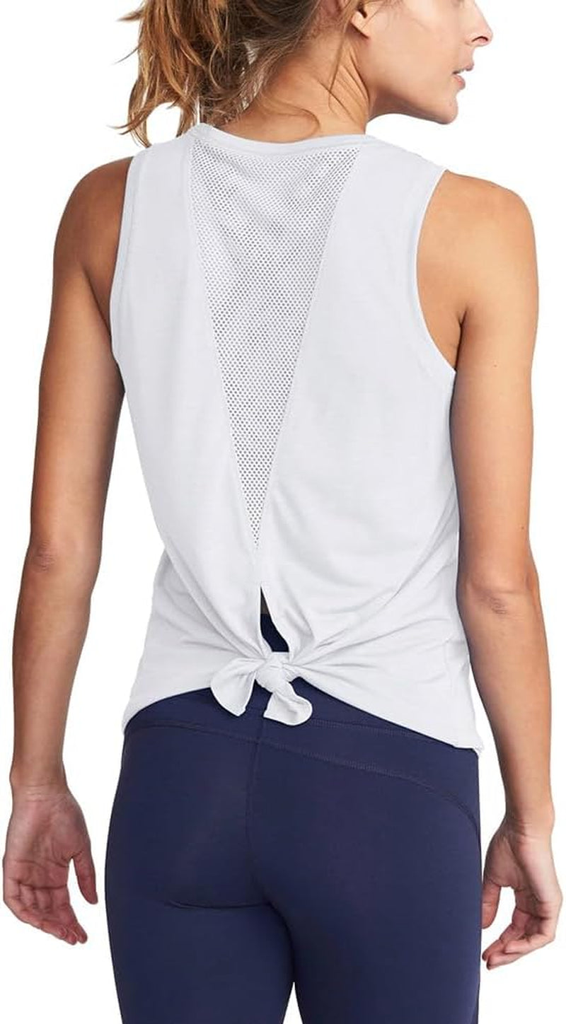 Mippo Workout Tops for Women Yoga Tank Athletic Muscle Shirts Tie Back