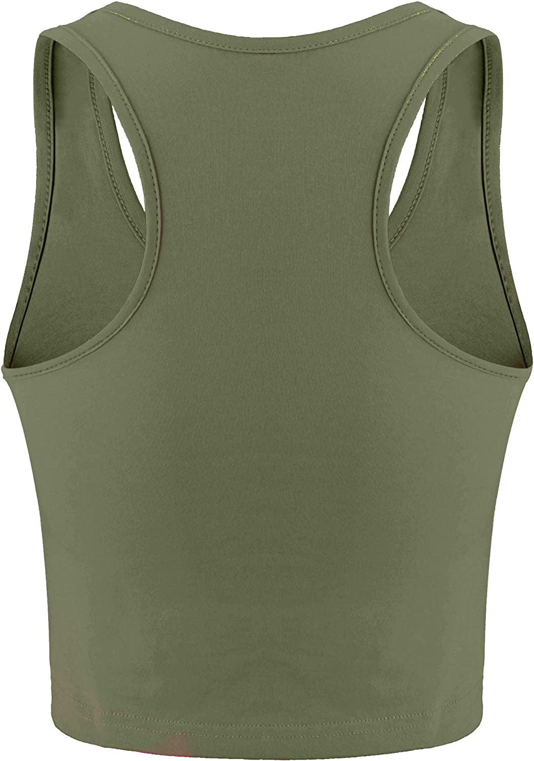 Geyoga 4 Pieces Basic Workout Crop Tank Tops Sleeveless Racerback Sport Tank Top for Women Yoga Running